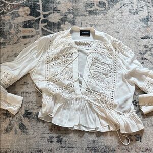 The Kooples Lace Eyelet Blouse